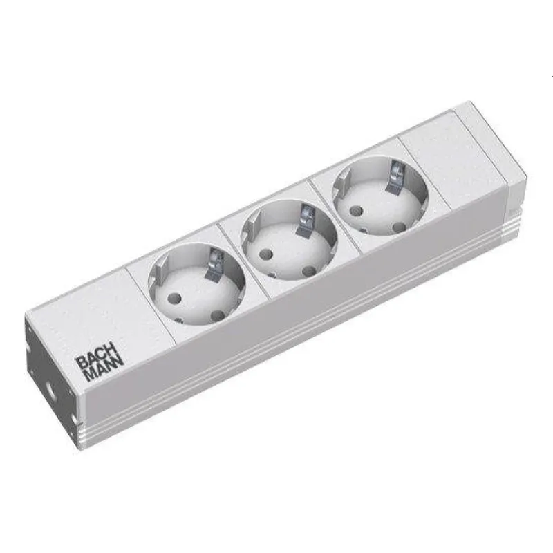 Bachmann Steckdosenleisten 333.417 RAL7035 183mm"