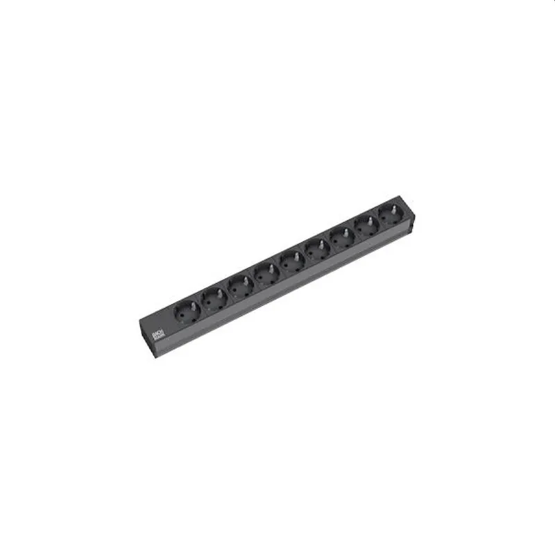 Bachmann Steckdosenleisten 333.506 19" 1HE 9fach o. Schalter sw