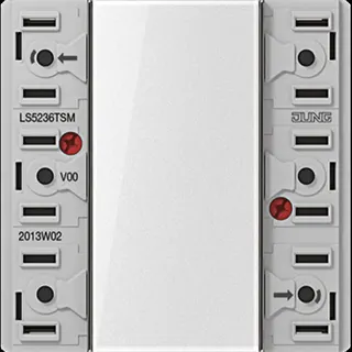 Jung Tastsensor-Modul 24 V AC/DC, 20 mA 3-kanalig, 6 Schaltpunkte, Serie LS LS5236TSM