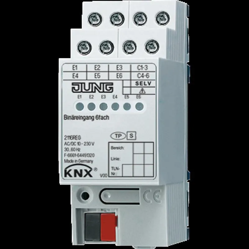 Jung KNX Binäreingang 6fach 2116REG
