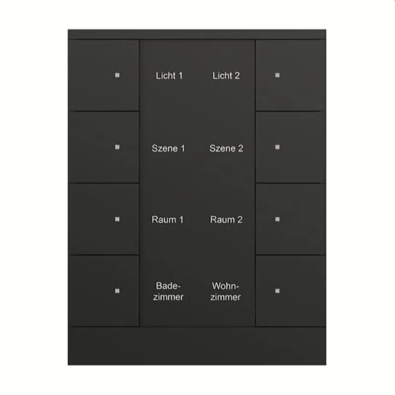 Busch-Jaeger Bedienelement SB/U8.0.11-885 8fach, schwarz matt