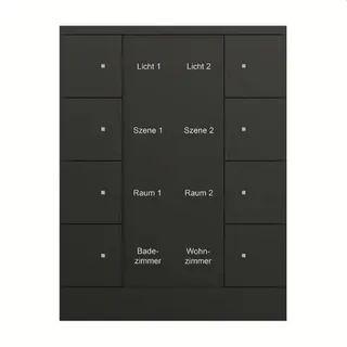 Busch-Jaeger Bedienelement SB/U8.0.11-885 8fach, schwarz matt