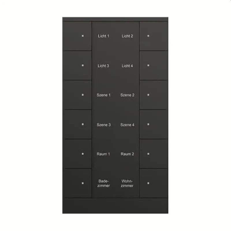 Busch-Jaeger Bedienelement SB/U12.0.11-885 12fach, schwarz matt