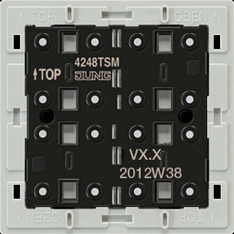 Jung Tastsensor-Modul 24 V AC/DC, 20 mA 4fach, Mehrdraht, F40 4248TSM