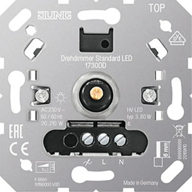 Jung Drehdimmer Standard LED, ohne Nebenstelleneingang 1730DD