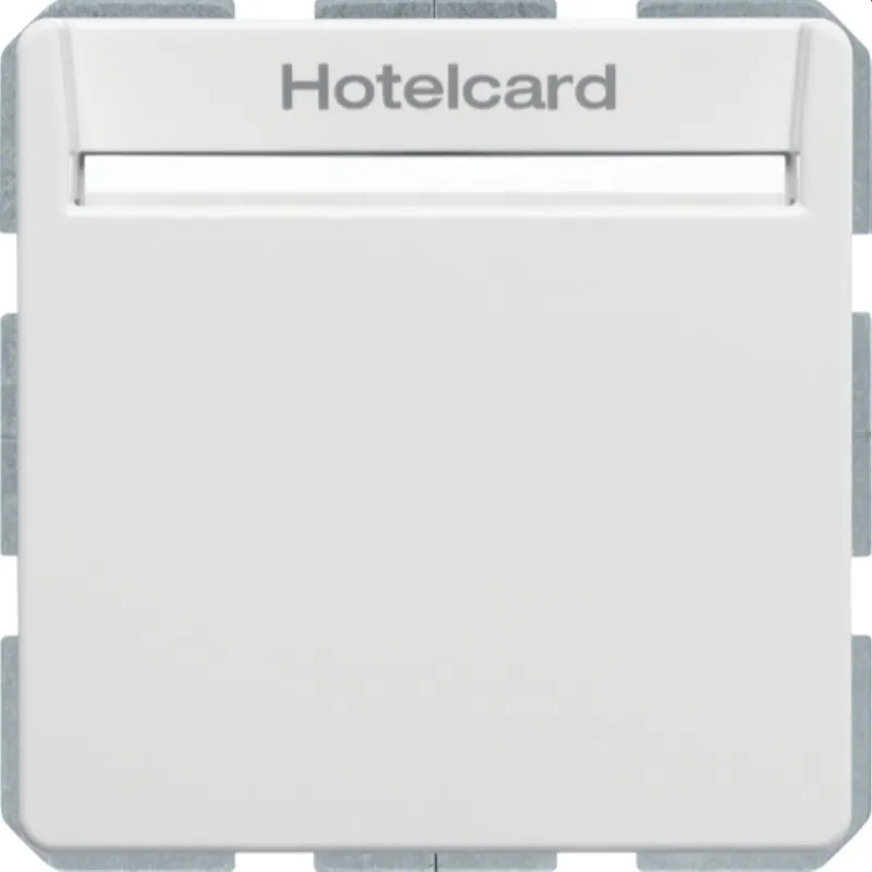 Berker Hotelcard-Schaltaufsatz 16406099 polarweiss samt 16406099