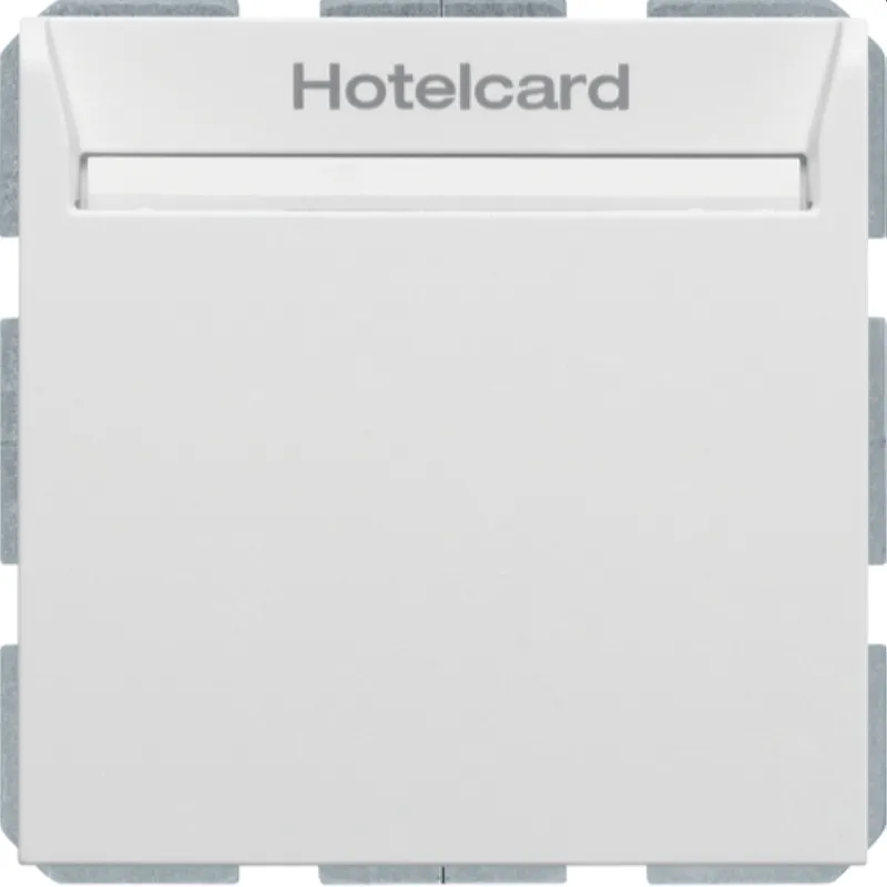 Berker Hotelcard-Schaltaufsatz 16409909 polarweiss matt 16409909