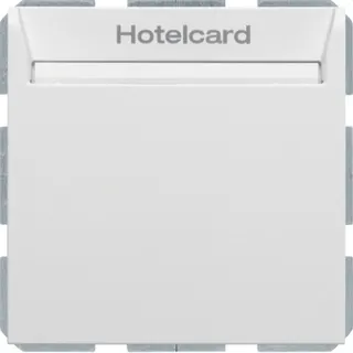 Berker Hotelcard-Schaltaufsatz 16409909 polarweiss matt 16409909