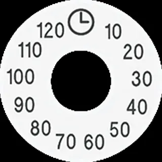 Jung Skalenscheibe, Symbole 10...120, alpinweiß SKS11120-20WW