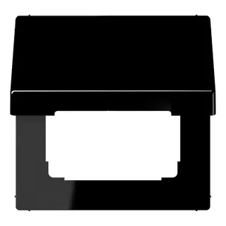 Jung Klappdeckel mit Rückstellfeder, Duroplast, Serie LS, schwarz LS990KLSW