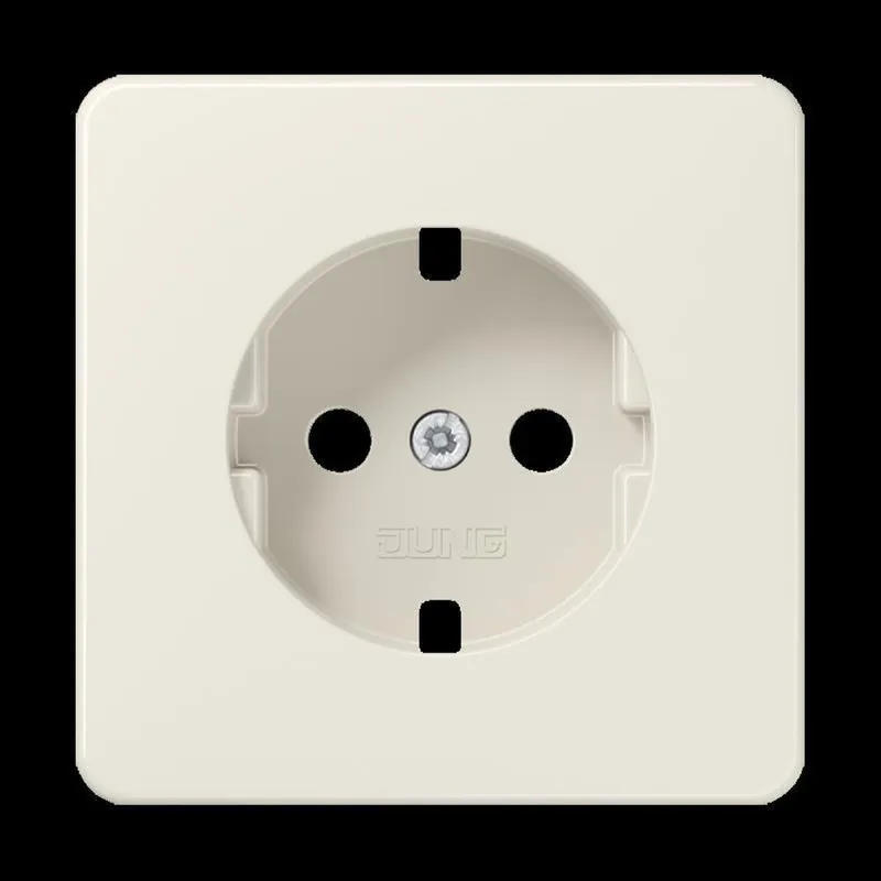 Jung Abdeckung für SCHUKO®-Steckdosen, Thermoplast, Serie CD, weiß CD1520BFPL