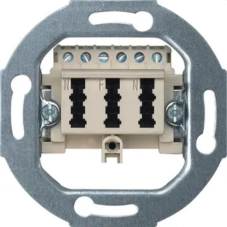 Merten Anschlussdose 465236 TAE 3fach 3x6 NFN weiss
