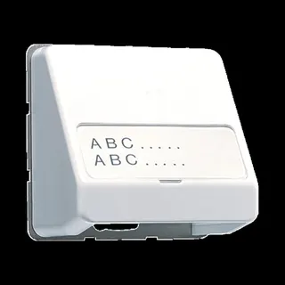 Jung Datenanschlussgehäuse, mit Schriftfeld, Thermoplast, Serie CD, alpinweiß CD554WW