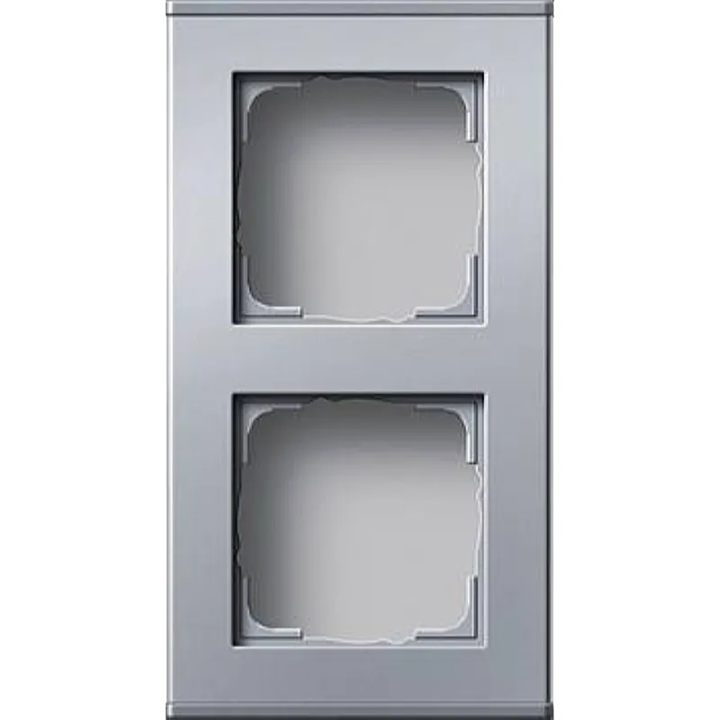 Gira Profil 136226 2fach 55 Aluminium