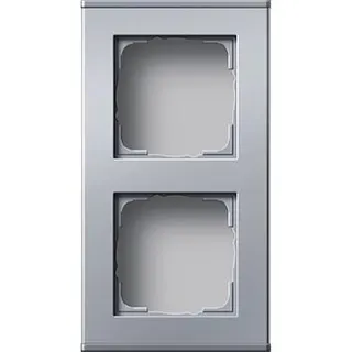 Gira Profil 136226 2fach 55 Aluminium