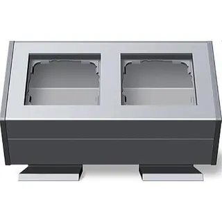 Gira Profil 119226 2fach + Winkel 55 Aluminium