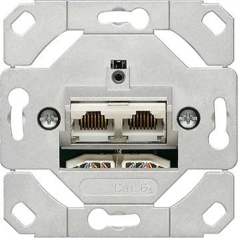 Gira Anschlussdose 245200 Einsatz 2fach Cat.6A Schneidklemm