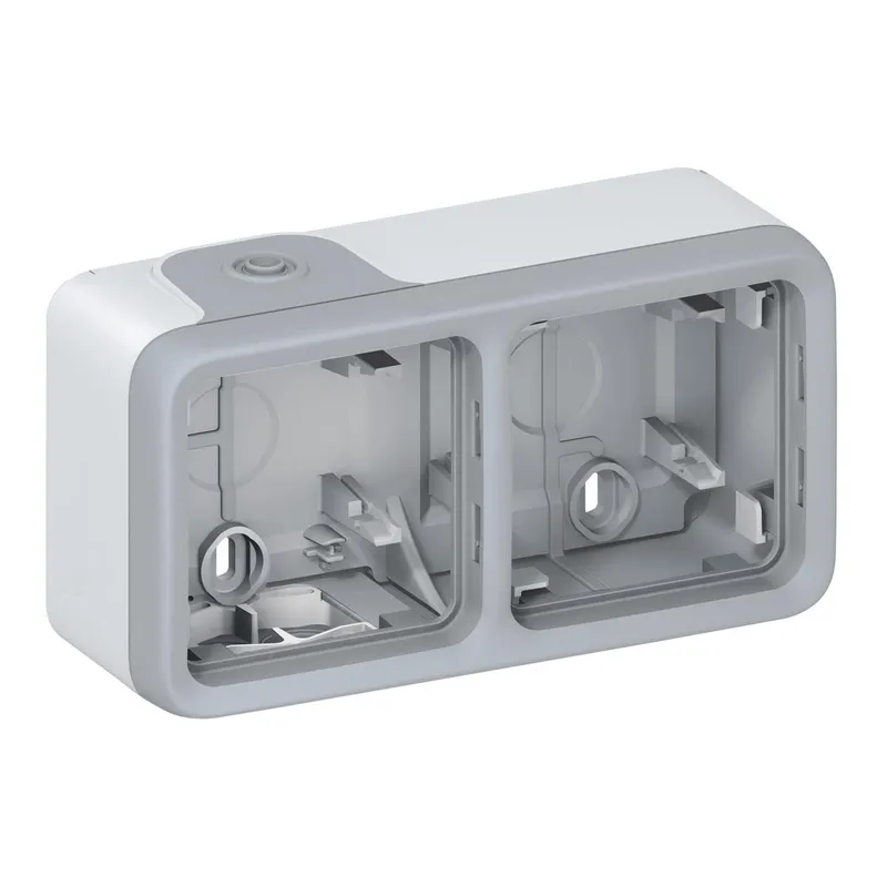 Legrand Gehäuse 69672 2fach waagerecht FR AP grau