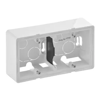 Legrand AP-Gehäuse VLIFE 2fach ultraweiss