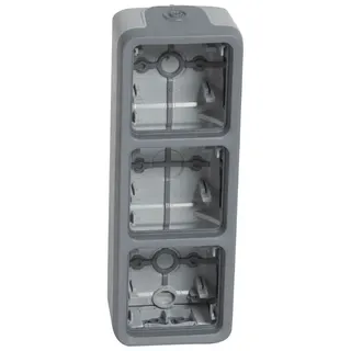 Legrand Gehäuse 69679 3fach senkrecht FR AP grau