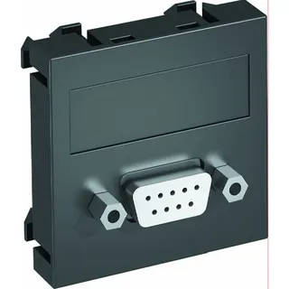 OBO Multimediaträger D-Sub9 MTG-DB9 S SWGR1 Buchse m. Schr. 45x45mm