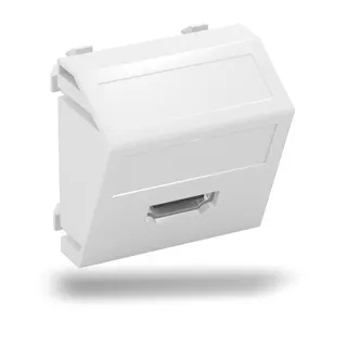 OBO Multimediaträger HDMI MTS-HD S RW1 Buchse m. Schraub 45x45mm
