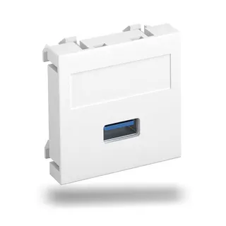 OBO Multimediaträger USB 3.0 A MTG-U3A S RW1 Buchse m. Schraub 45x45mm