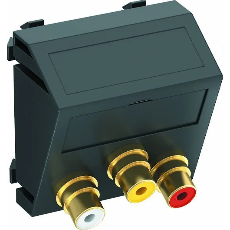 OBO Multimediaträger Audio / Video MTS-12R F SWGR1 3x Kupplung Bu-Bu 45x45