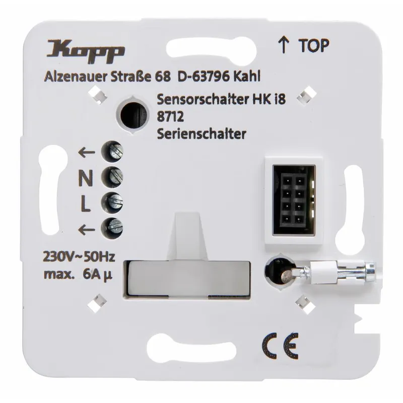 Kopp Leistungsteil UP HKi8 Serienschalter 6A, 871200010