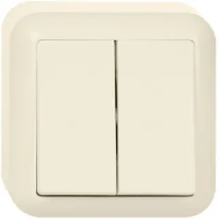 ELSO AP-Serienschalter 381500 10A CONTURA perlweiß