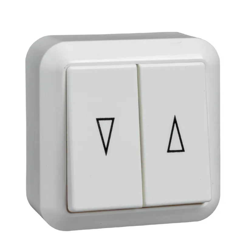 ELSO AP-Jalousietaster 382804 10A CONTURA reinweiß