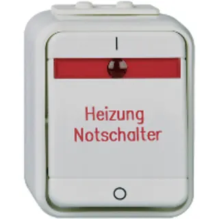 ELSO Heizungsnotschalter 441229 2p. 10A AquaTop licht/basaltgrau
