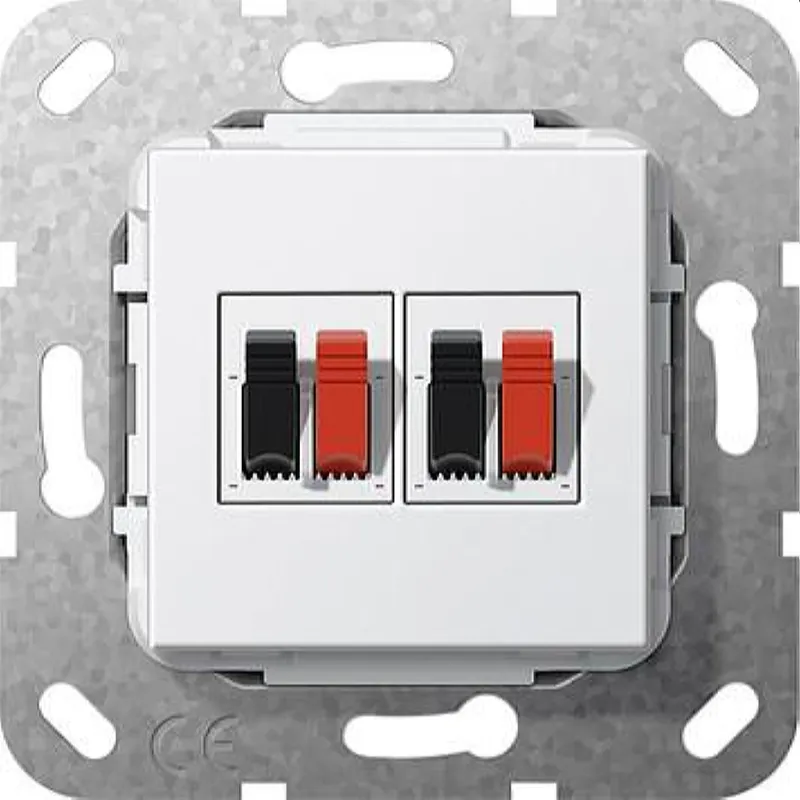Gira Anschluss 569303 Einsatz 2fach reinweiss