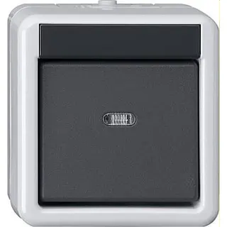 Gira Taster 515130 KNX/EIB 1fach BA WG AP 1 LED gr