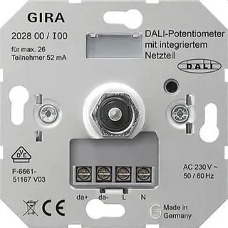 Gira Potentiometer 202800 Einsatz Dali Netzteil integriert