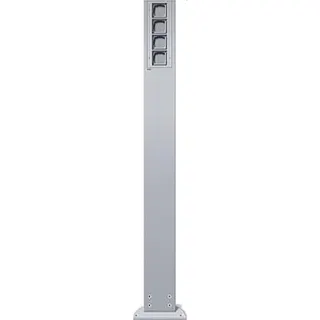Gira Energiezapfsäule 135426 1400 mm 4 x Leereinheit Farbe Alu