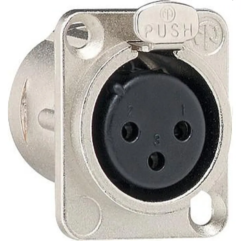 Gira Buchse 003600 XLR-Flanschbuchse 3-pol D-Serie
