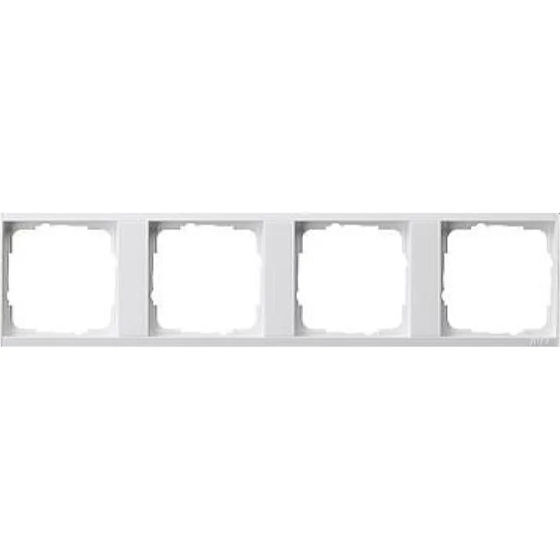 Gira Tragplatte 146427 4fach Gira Event reinweiss matt