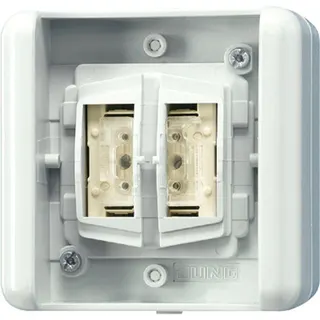 Jung KNX Taster BA ? Mittenstellung ? 2fach, WG 800 8472.02LEDW