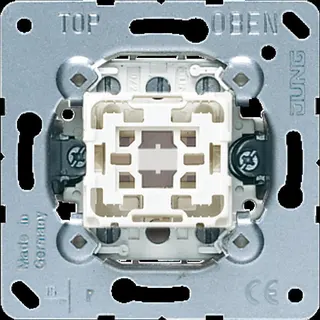 Jung Multi-Switch, volle Wippe, Taster mit 2 x 2 Schließern und Nullstellung, 10 A 250 V ~ 531-41U