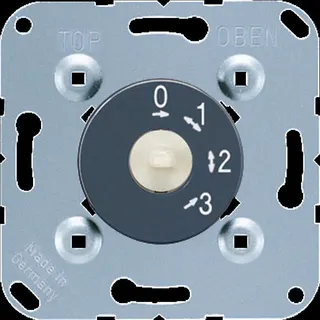 Jung Drehschalter, 3-Stufen-Schalter m. AUS-Stellung 16 AX 250 V ~ 250 V ~, anthrazit 1101-4