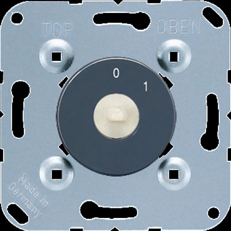 Jung Drehschalter, 20 AX 250 V ~, Ausschalter 2-pol. 20 AX 250 V ~, ohne Krallen, anthrazit 1101-20