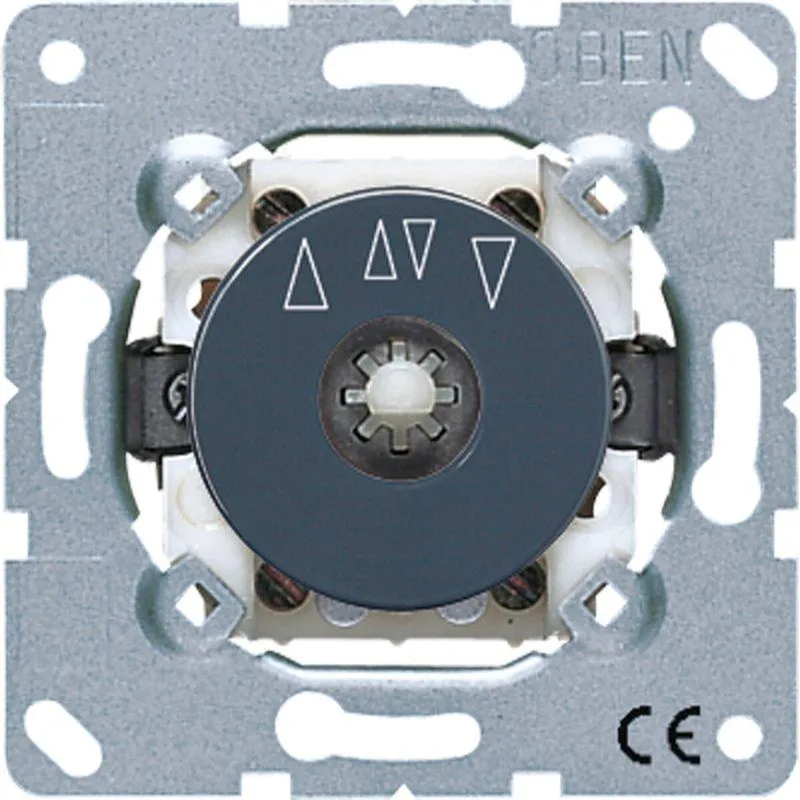 Jung Jalousie-Drehschalter Wendeschalter/-taster 1-pol. (1 Antrieb), 10 A 250 V ~, anthrazit, UP 1234.10