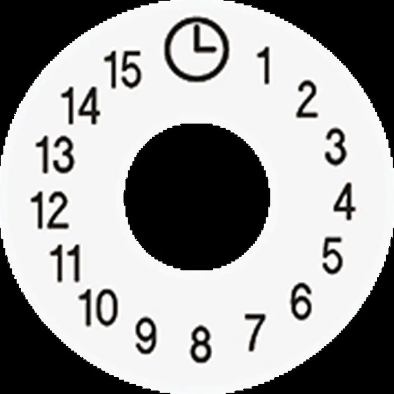 Jung Skalenscheibe, Symbole 1...15, alpinweiß SKS11015WW