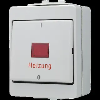 Jung Heizungsschalter, Aus 3-pol., 16 AX 400 V ~, IP 44, WG 600 603HW