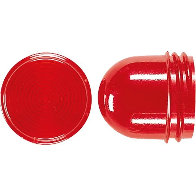 Jung Schraubhaube flach, für Leuchtmittel mit max. 35 mm Gesamtlänge, Thermoplast, rot 37.05