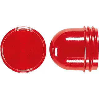 Jung Schraubhaube flach, für Leuchtmittel mit max. 35 mm Gesamtlänge, Thermoplast, rot 37.05