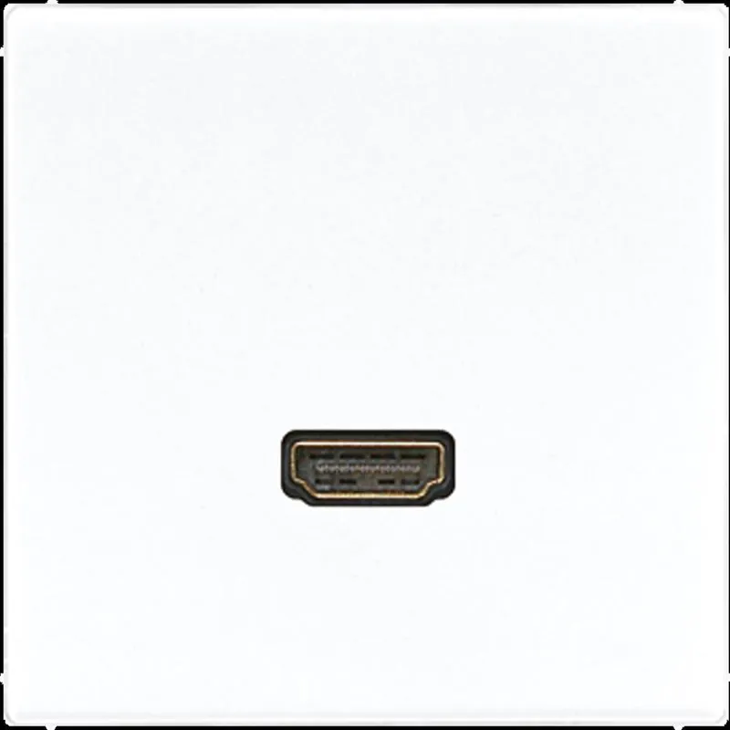Jung Multimedia-Anschlusssystem HDMI, Serie LS, alpinweiß MALS1112WW