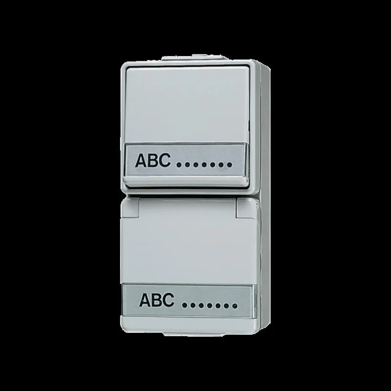 Jung SCHUKO®-Steckdose 16 A 250 V ~ mit Schalter Universal Aus-Wechsel 10 AX 250 V ~ 676NAW