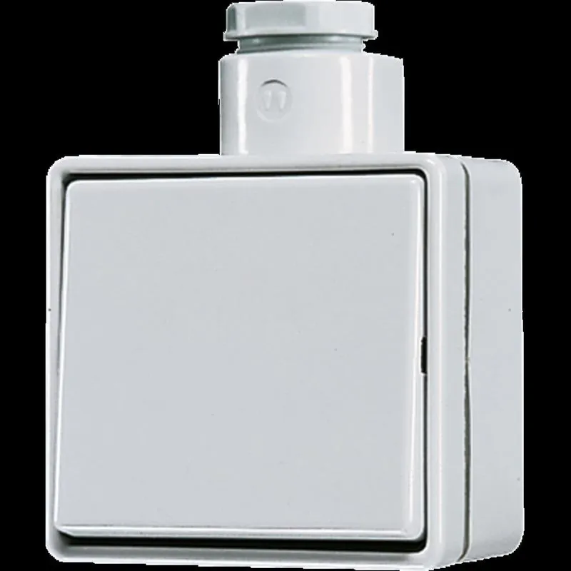 Jung Wippschalter, Universal Aus-Wechsel, 10 AX 250 V ~, IP 44, WG 600 606W-1